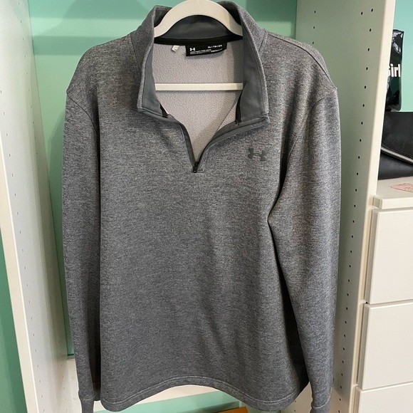 Under Armour Gray 3/4 Zip Pullovet - Size XL (EUC) - Picture 1 of 3